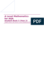 A Level Mathematics For AQA: Student Book 2 (Year 2)