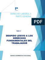 Tema 07 - Despido Lesivo A Los Derechos Fundamentales Del Trabajador