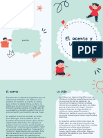 Folleto Díptico Infantil para Actividades Creativas de Manualidades para Niños Ilustrado Doodle Verde Claro y Blanco