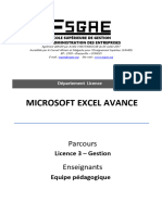 Excel Avancé