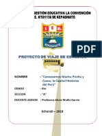 Proyecto de Viaje Promocional