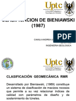 Clasificacion de Bieniawski 1987