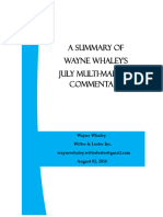 Summary of Wayne Whaley Techniques