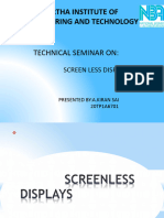 Technical Seminar Screenless Displays