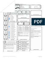 Feuille de Personnage Dungeons & Dragons - D&D 5