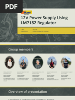 12V 1AMP Power Supply Using LM7182 Regulator