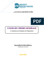 COURS DE Chimie Générale 2022-2023 - FINAL - Actualisé