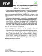 Duramen y Propiedades Físicas de La Madera de Robinia Pseudoacacia en Relación A Su Potencial Uso en La Industria de La Madera Sólida