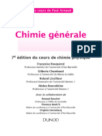 Chimie Générale: 7 Édition Du Cours de Chimie Physique