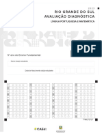 Rio Grande Do Sul Avaliação Diagnóstica: Língua Portuguesa E Matemática