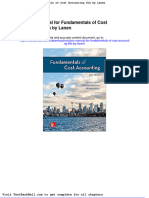 Solution Manual For Fundamentals of Cost Accounting 6th by Lanen