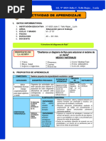 Sesion de Aprendizaje Diagrama de Flujo