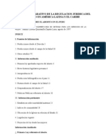 Estudio Comparativo de La Regulacion Juridica Del Aborto en América Latina y El Caribe