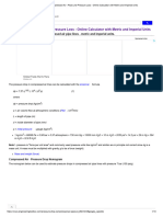 Compressed Air - Pipe Line Pressure Loss - Online Calculator With Metric and Imperial Units