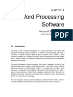 Chapter 4 Word Processing Software Part 1