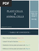 Biology PROJECT (Plant and Animal Cells)