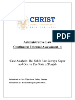 Administrative Law CIA 1 KUMARI PRAGATI