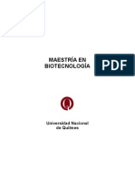 Proyecto Maestria Biotecnologia UNQ