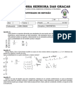 Probabilidade - Atividade de Revisão