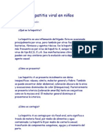 Hepatitis Viral en Niños