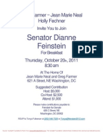 Senator Dianne Feinstein: Greg Farmer Jean Marie Neal Holly Fechner