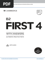 B2 FIRST 4 With Answers Test 1