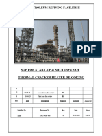 SOP - Start-Up & Shut Down Procedure of Thermal Craker Heater De-Coking