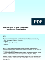 ARC1429 - Introduction To Site Planning and Landscape Architecture