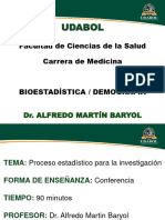 Bioestadística 2 Proceso Estadistico para La Investigacion