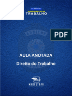 Aula Anotada de Direito Do Trabalho - Princ. Contratos em Espécie + Prazo Determinado