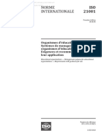 ISO 21001 2018 (F) - Character PDF Document