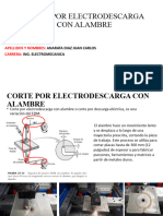 CORTE POR ELECTRODESCARGA CON ALAMBRE. Anarata Diaz Juan Carlos. CARRERA. ING. ELECTROMECANICA. MEC242