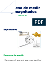 Lección 21 - Proceso de Medir y Magnitudes.