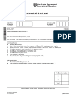 Cambridge International AS & A Level: BIOLOGY 9700/33