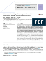 Mathematical Modeling of Electric Power