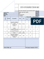 Fitup Inspection Report