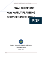 National Guideline For Family Planning Services in Ethiopia 2011