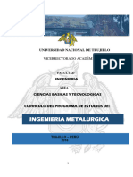 Ingenieria Metalurgica: Universidad Nacional de Trujillo