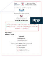 Suivi Et Amelioration Du Rendement de Co2 Dans La Ligne de Production Du Verre A La CBGN - Janati Idrissi Ilham