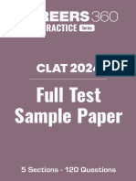 CLAT Sample Paper Updated PDF