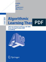 (Lecture Notes in Computer Science 5809 _ Lecture Notes in Artificial Intelligence) Sanjoy Dasgupta (auth.), Ricard Gavaldà , Gábor Lugosi, Thomas Zeugmann, Sandra Zilles (eds.)-Algorithmic Learning T