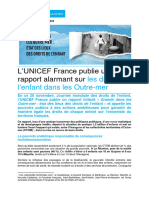 Rapport de l'UNICEF Sur Les Droits de L'enfant Dans Les Outre-Mer