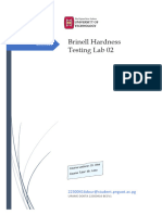 EN113 Lab 02 Brinell Hardness Testing Report