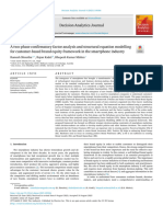 A Two-Phase Confirmatory Factor Analysis and Structural Equation Modelling