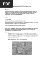 Making Transparencies For Photopolymer SM 5