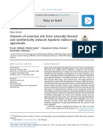 Datasets of Essential Oils From Naturally Formed and Synthetically Induced Aquilaria Malaccensis Agarwoods