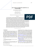 Numerical Simulations of Sheared Conditionally Unstable Flows Over A Mountain Ridge