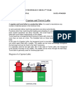 Capstan Lathe Notes