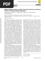 Highly Scalable Synthesis of MoS2 Thin Films With Precise Thickness