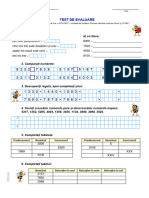 Test de Evaluare Matematica